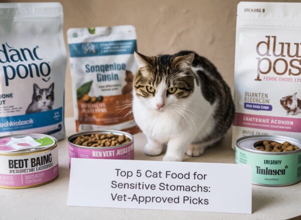 Top-5-Cat-Foods-for-Sensitive-Stomachs: Vet-Approved-Picks