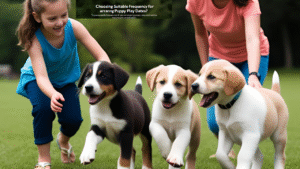Choosing-suitable-frequencies-for arranging puppy play-dates-requires-consideration.